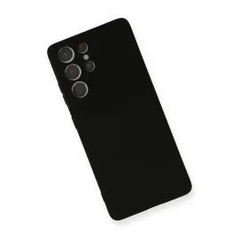 Newface Samsung Galaxy S21 Ultra Kılıf Nano Içi Kadife Silikon - Siyah