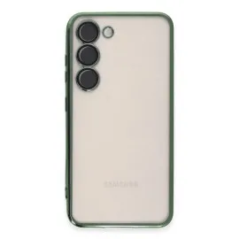Newface Samsung Galaxy S23 Plus Kılıf Razer Lensli Silikon - Yeşil