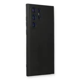 Newface Samsung Galaxy S23 Ultra Kılıf Nano Içi Kadife Silikon - Siyah