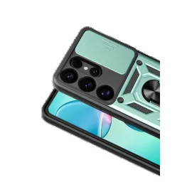 Newface Samsung Galaxy S26 Ultra Pars Lens Yüzüklü Silikon - Yeşil