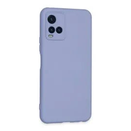 Newface Vivo Y21S Kılıf Nano içi Kadife Silikon - Lila
