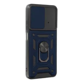 Newface Xiaomi Poco X4 Pro 5G Kılıf Pars Lens Yüzüklü Silikon - Lacivert