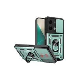 Newface Xiaomi Poco X6 Kılıf Pars Lens Yüzüklü Silikon - Yeşil