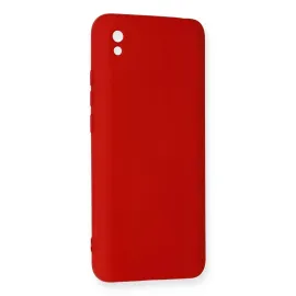 Newface Xiaomi Redmi 9A Kılıf Nano Içi Kadife Silikon - Kırmızı