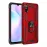 Newface Xiaomi Redmi 9A Kılıf Sofya Yüzüklü Silikon Kapak - Kırmızı