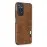 Newface Xiaomi Redmi Note 11 Kılıf Loop Deri Silikon - Kahverengi