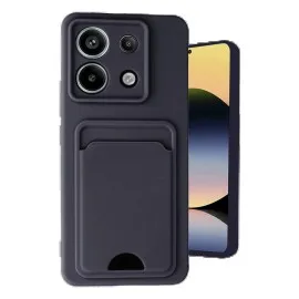 Newface Xiaomi Redmi Note 13 Pro 5G Kılıf Kelvin Kartvizitli Silikon - Siyah