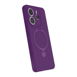 Newface Xiaomi Redmi Note 14 4G Regal Magsafe Standlı Kapak - Derin Mor