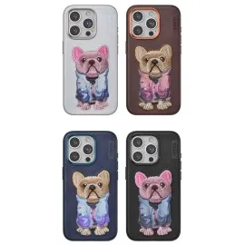 Venco Iphone 15 Pro Cute Desenli Kapak - Siyah