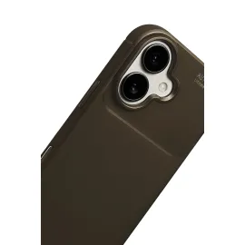 Newface Apple Iphone 17 Auto Focus Karbon Kapak - Kahverengi