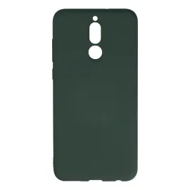 Newface Huawei Mate 10 Lite Kılıf Nano Içi Kadife Silikon - Koyu Yeşil