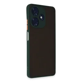 Newface İnfinix Hot 30 4G Kılıf Montreal Silikon Kapak - Yeşil