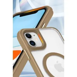 Newface Iphone 11 Kılıf Enka Magsafe Silikon Kılıf - Desert