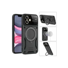Newface Iphone 11 Kılıf Joy Lens Standlı Kapak - Kırmızı