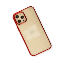 Newface Iphone 12 Pro Max Kılıf Element Silikon - Kırmızı