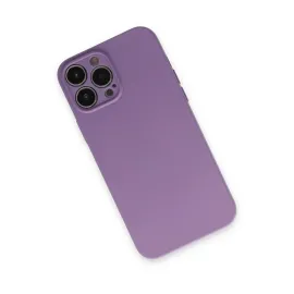 Newface Iphone 13 Pro Kılıf Nano Içi Kadife Silikon - Koyu Lila