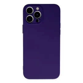 Newface Iphone 13 Pro Kılıf Nano Içi Kadife Silikon - Mor
