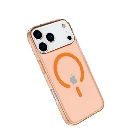 Newface Iphone 17 Pro Kılıf Pc Real Magsafe Kapak - Turuncu