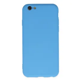 Newface Iphone 6 Plus Kılıf Nano Içi Kadife Silikon - Mavi