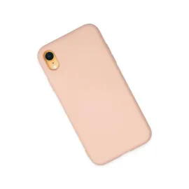 Newface Iphone Xr Kılıf Nano Içi Kadife Silikon - Pudra