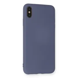 Newface Iphone Xs Max Kılıf Nano Içi Kadife  Silikon - Gri