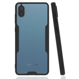 Newface Samsung Galaxy A02 Kılıf Platin Silikon - Siyah