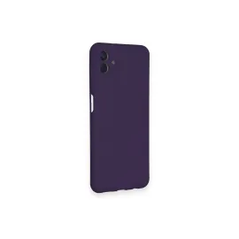 Newface Samsung Galaxy A04 Kılıf Nano Içi Kadife Silikon - Mor