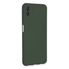 Newface Samsung Galaxy A04E Kılıf Nano Içi Kadife Silikon - Koyu Yeşil