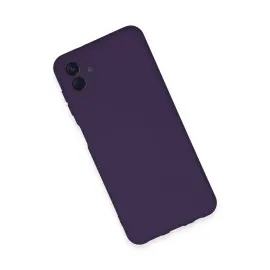 Newface Samsung Galaxy A04E Kılıf Nano Içi Kadife Silikon - Mor