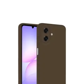 Newface Samsung Galaxy A07 First Silikon - Kahverengi