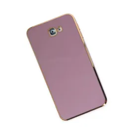 Newface Samsung Galaxy J7 Prime Kılıf Volet Silikon - Mor