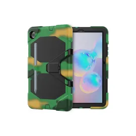 Newface Samsung Galaxy P610 Tab S6 Lite 10.4 Kılıf Griffin Tablet Kapak - Kamuflaj