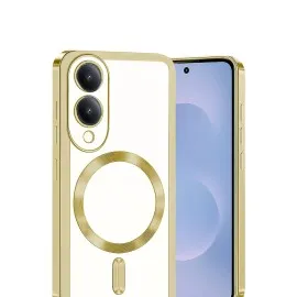 Newface Samsung Galaxy S25 Edge Kross Magneticsafe Kapak - Gold