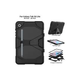 Newface Samsung Galaxy T500 Tab A7 10.4 Kılıf Griffin Tablet Kapak - Siyah