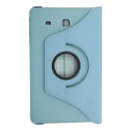 Newface Samsung Galaxy T560 Tab E 9.7 Kılıf 360 Tablet Deri Kılıf - Turkuaz