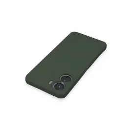 Newface Vivo Y16 Kılıf Nano Içi Kadife Silikon - Koyu Yeşil