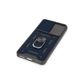 Newface Xiaomi Mi 12T Pro Kılıf Pars Lens Yüzüklü Silikon - Lacivert