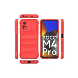 Newface Xiaomi Poco M4 Pro 4G Kılıf Optimum Silikon - Kırmızı