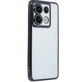 Newface Xiaomi Poco X6 Kılıf Razer Lensli Silikon - Siyah