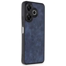 Newface Xiaomi Redmi 13 4G Kılıf Aras Deri Kapak - Lacivert