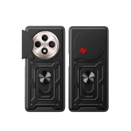 Newface Xiaomi Redmi 14C Kılıf Pars Lens Yüzüklü Silikon - Siyah