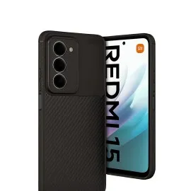 Newface Xiaomi Redmi 15 4G Auto Focus Karbon Kapak - Siyah