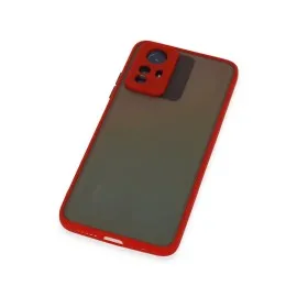 Newface Xiaomi Redmi Note 12S Kılıf Montreal Silikon Kapak - Kırmızı