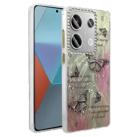 Newface Xiaomi Redmi Note 13 Pro 4G Kılıf Blade Aynalı Desenli Kapak - Desen 6