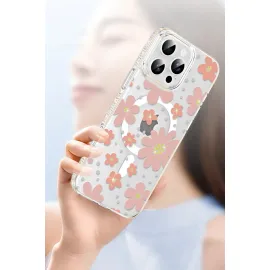 Joko Apple Iphone 16 Floral Magsafe Kapak - Sarı