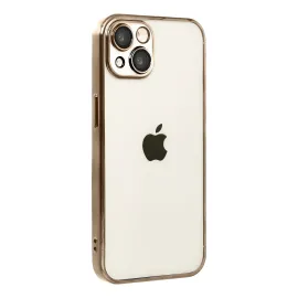 Newface Apple Iphone 15 Razer Lensli Silikon - Çöl Titanyum