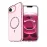Newface Apple Iphone 16E Live Diamond Magsafe Kapak - Pembe