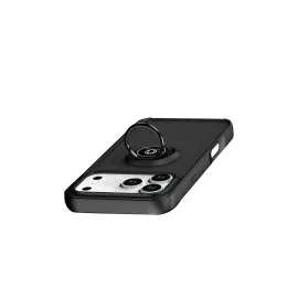 Newface Apple Iphone 17 Pro Montreal Yüzüklü Silikon Kapak - Siyah