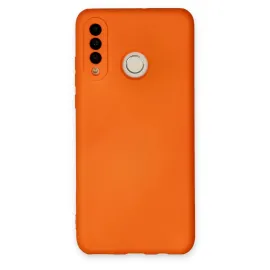 Newface Huawei P30 Lite Kılıf Nano Içi Kadife Silikon - Turuncu