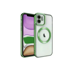 Newface Iphone 11 Kılıf Kross Magneticsafe Kapak - Koyu Yeşil